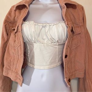 cropped corduroy jacket